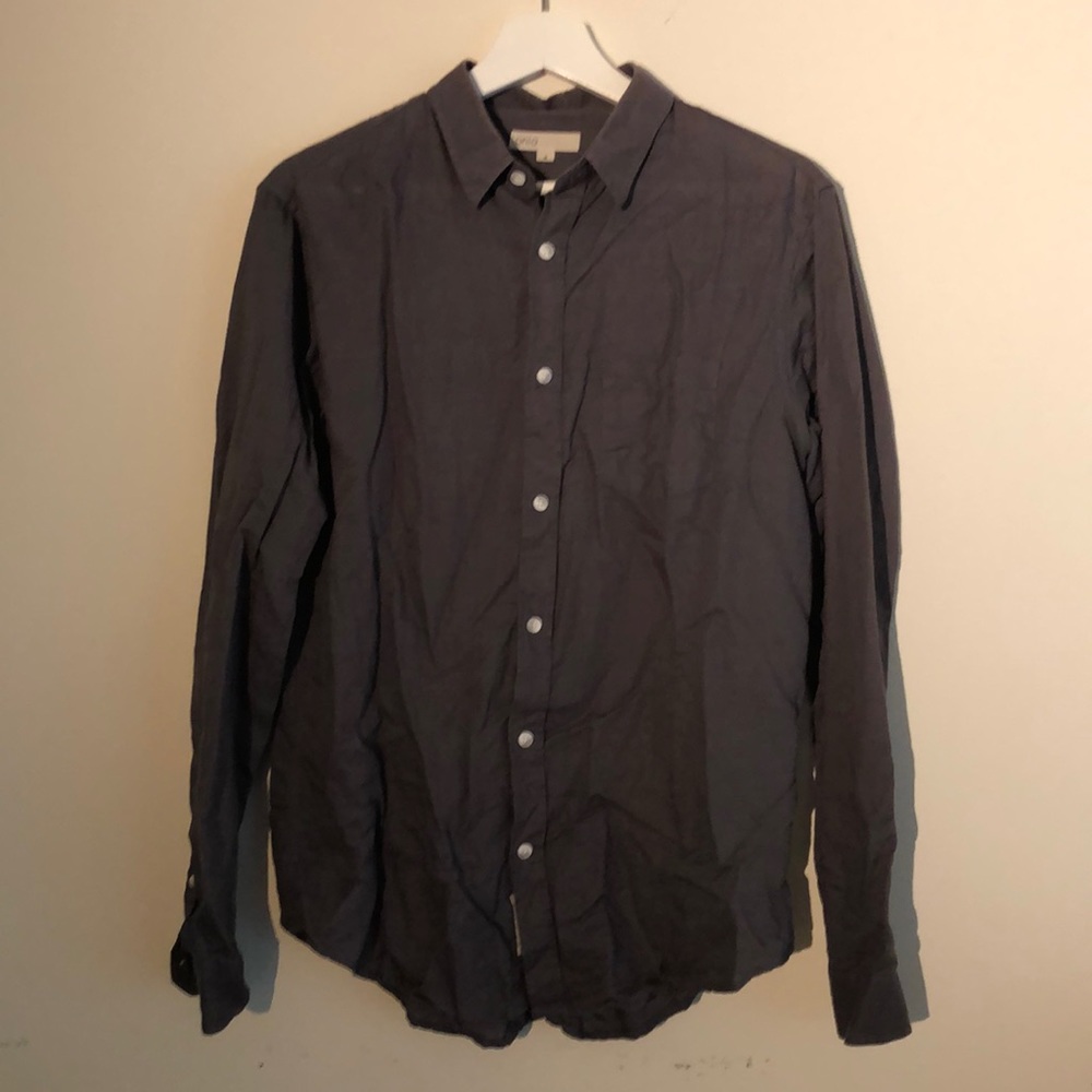 Gray Onia Abe Linen shirt, size medium.